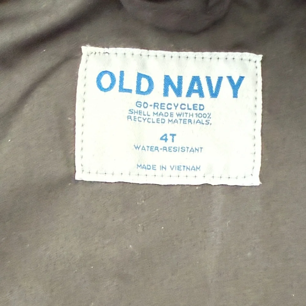 NWT Old Navy Kids Black Raincoat Light Jacket with Hood